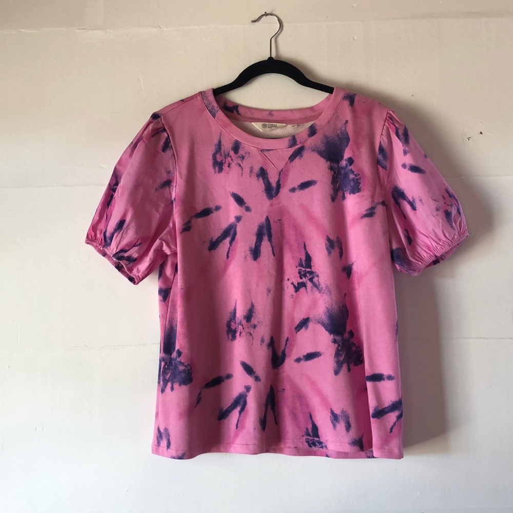 Candace Cameron Bure French Terry Women’s M Tie Dye Sweatshirt Preppy Quirky
